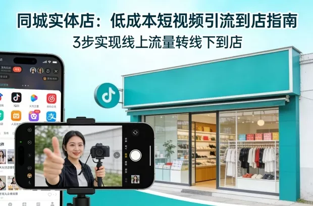 同城实体店，如何低成本把客户从短视频带到线下门店 - 项目资源网
