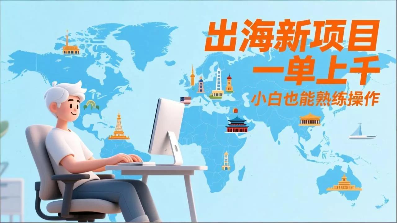 出海新项目，一单上千，小白也能熟练操作 - 项目资源网