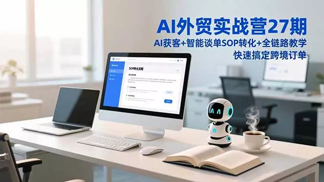 AI外贸实战营27期，AI获客+智能谈单+SOP转化+全链路教学，快速搞定跨境订单 - 项目资源网