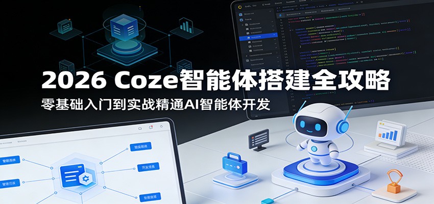 2026 Coze智能体搭建全攻略：零基础入门到实战精通AI智能体开发 - 项目资源网