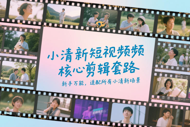 小清新短视频核心剪辑套路，新手万能，适配所有小清新场景 - 项目资源网