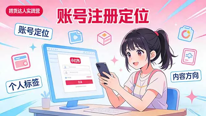 小红书带货达人实战营：账号注册定位、内容创作、选品策略、带货技巧、流量运营等 - 项目资源网