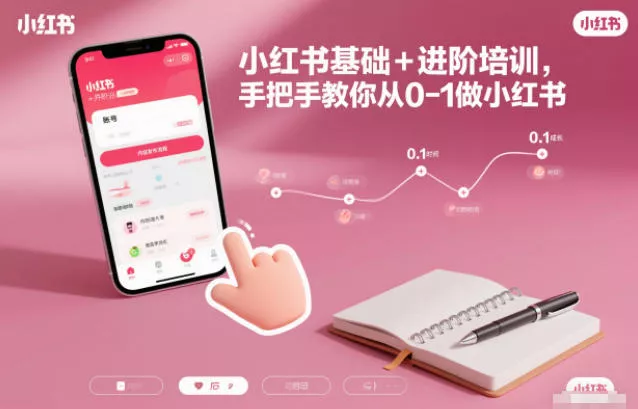 小红书基础+进阶培训，手把手教你从0-1做小红书 - 项目资源网