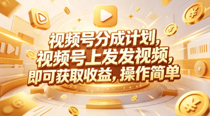 视频号分成计划，599元众筹的Red团队课程，视频号上发发视频，即可获取收益，操作简单 - 项目资源网