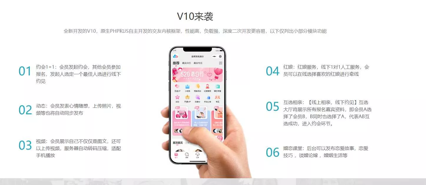 图片[2] - 新版婚恋相亲交友系统V10.2 超大型婚恋社交、相亲、征婚、互动系统，继承了此前O2O、SNS及B2C的优秀特点 - 项目资源网