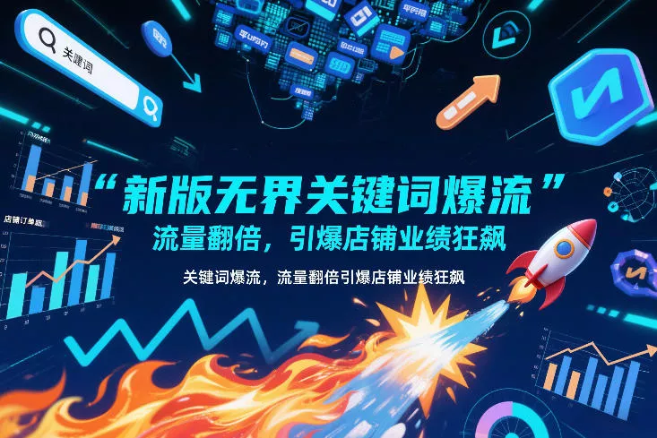 新版无界关键词爆流，流量翻倍，引爆店铺业绩狂飙 - 项目资源网