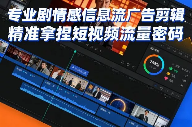 专业剧情感信息流广告剪辑，精准拿捏短视频流量密码 - 项目资源网