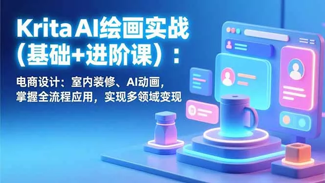 Krita AI绘画实战(基础+进阶课 - 项目资源网