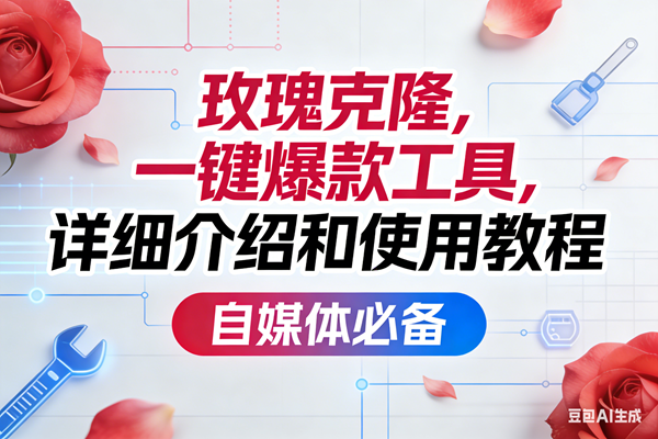 （17475期）玫瑰克隆，一键爆款工具详细介绍和使用教程，自媒体必备 - 项目资源网