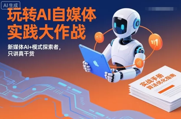 玩转AI自媒体实践大作战，新媒体AI+模式探索者，只讲真干货 - 项目资源网