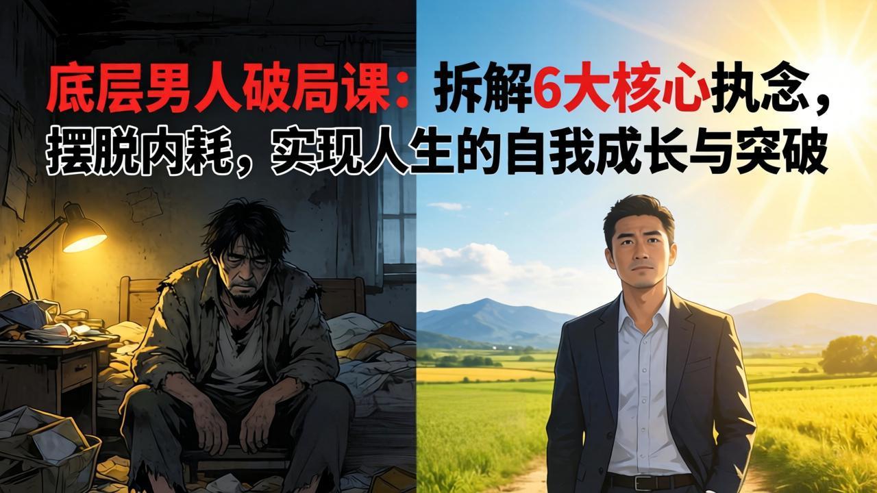 付费文章：底层男人破局课：拆解 6 大核心执念，摆脱内耗，实现人生的自我成长与突破 - 项目资源网