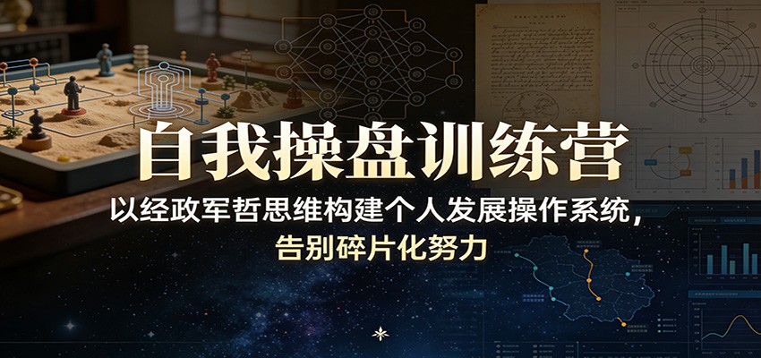 自我操盘训练营：以经政军哲思维构建个人发展操作系统，告别碎片化努力 - 项目资源网