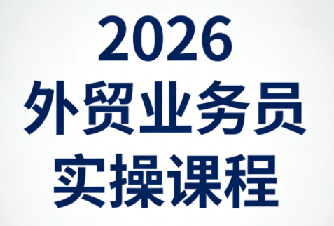 2026外贸业务员实操课程 - 项目资源网