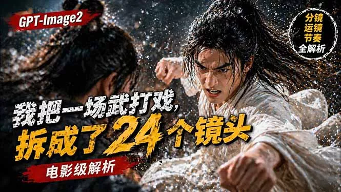 用GPT-Image2，把一段武打对决拆成24个连续镜头，从人物建立、动作衔接、运镜节奏，到情绪爆发 - 项目资源网