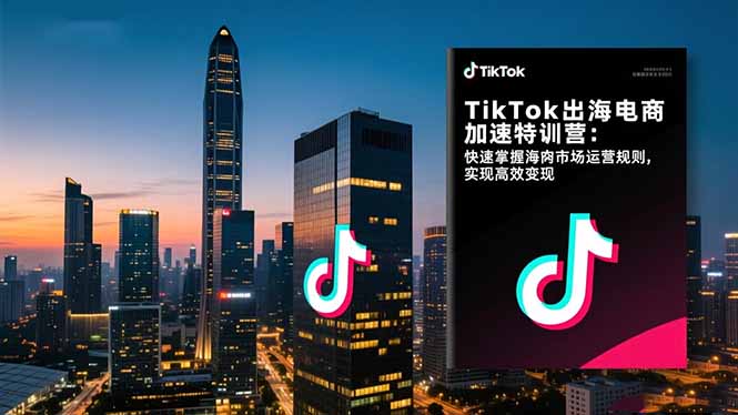 TikTok出海电商加速特训营：快速掌握海外市场运营规则，实现高效变现 - 项目资源网
