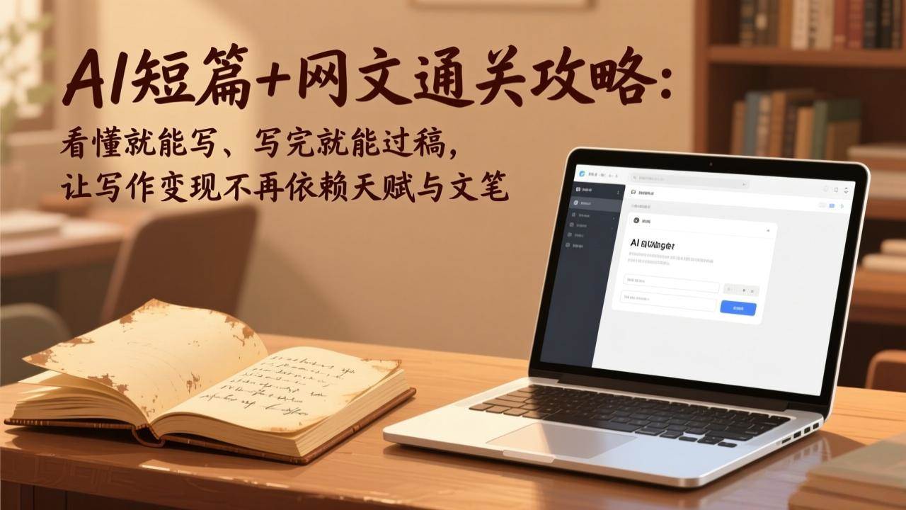 （17515期）AI短篇+网文通关攻略：看懂就能写、写完就能过稿，让写作变现不再依赖天赋与文笔 - 项目资源网