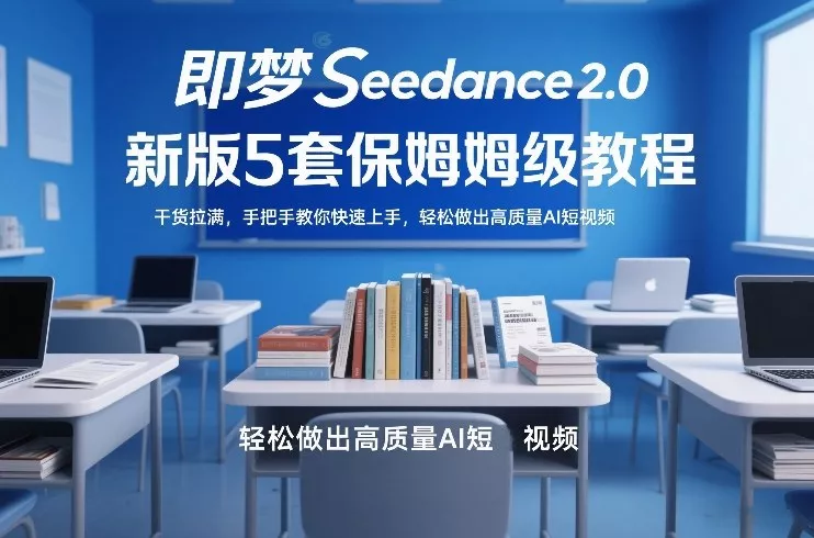即梦Seedance2.0新版5套保姆级教程，干货拉满，手把手教你快速上手，轻松做出高质量AI短视频 - 项目资源网