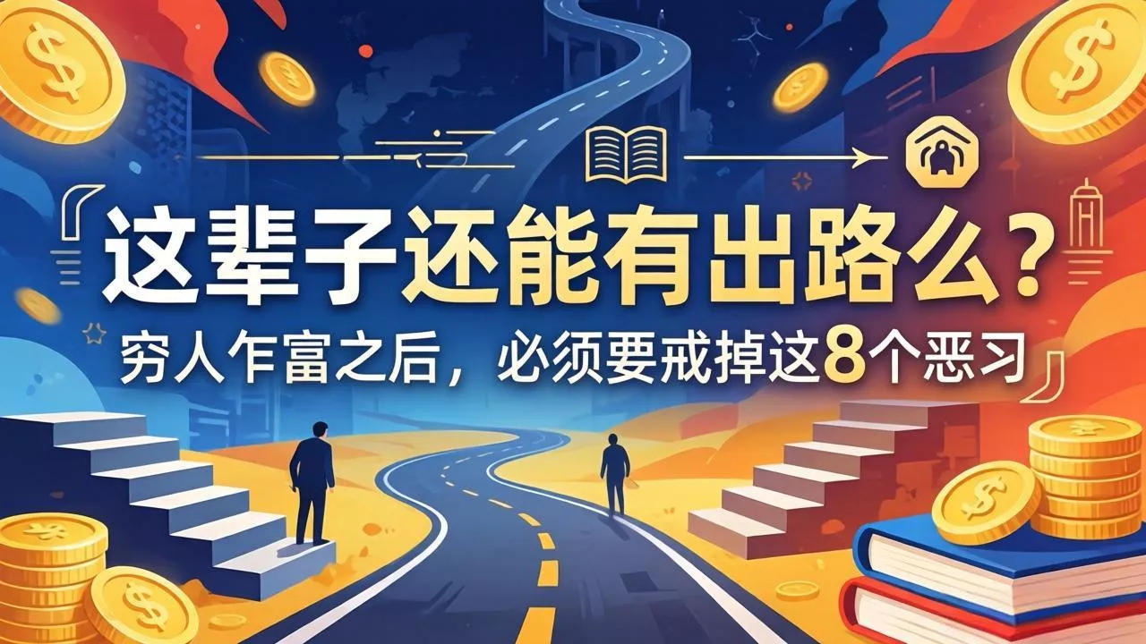 关于人生两篇付费文章【这辈子还能有出路么？】【穷人乍富之后，必须要戒掉这8个恶习】 - 项目资源网