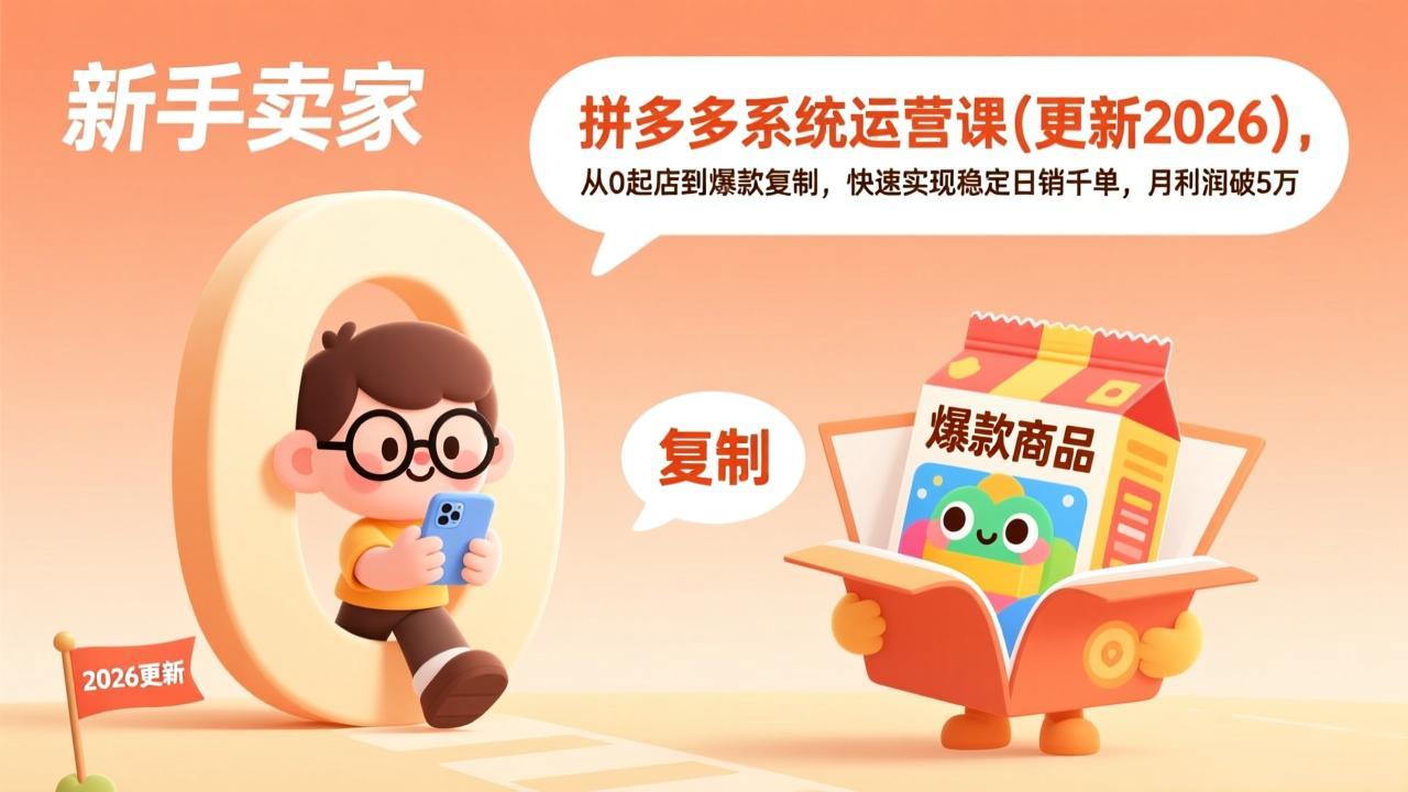 拼多多系统运营课(更新3月 - 项目资源网