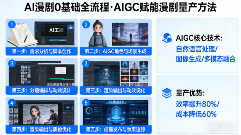 AI漫剧0基础全流程，快速掌握AIGC赋能的漫剧量产方法 - 项目资源网