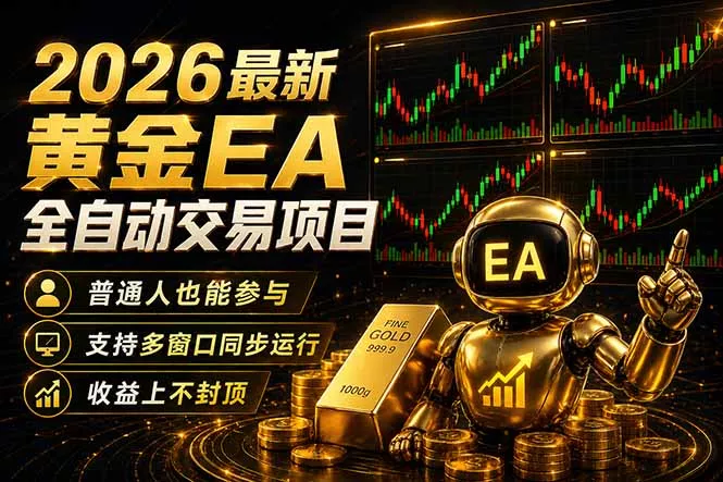 最新黄金EA量化赛道，全程自动执行，多窗口操作直接放大结果 - 项目资源网