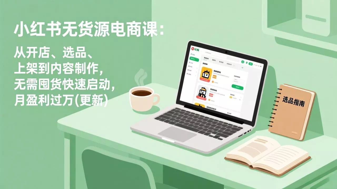小红书无货源电商课(5月12更新 - 项目资源网