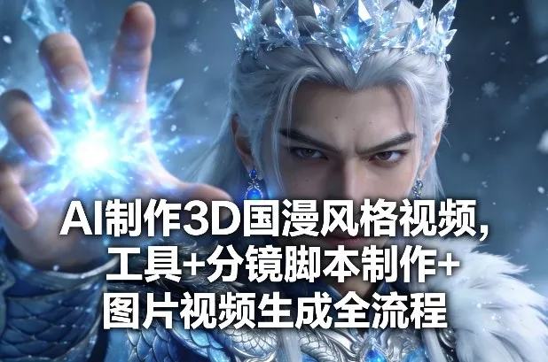 AI制作3D国漫风格视频，工具+分镜脚本制作+图片视频生成全流程 - 项目资源网