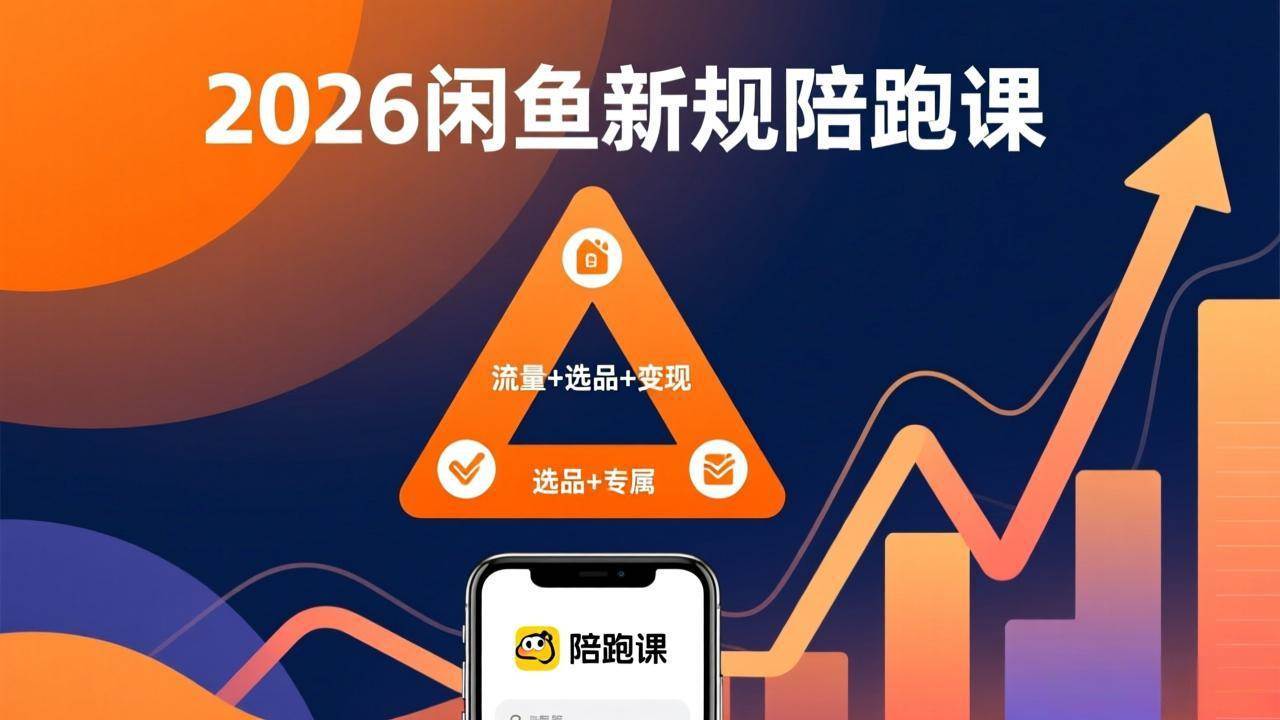 （17483期）2026闲鱼高阶陪跑课全新上线，带你吃透新规玩转选品流量，从零搭建稳定变现盈利体系 - 项目资源网