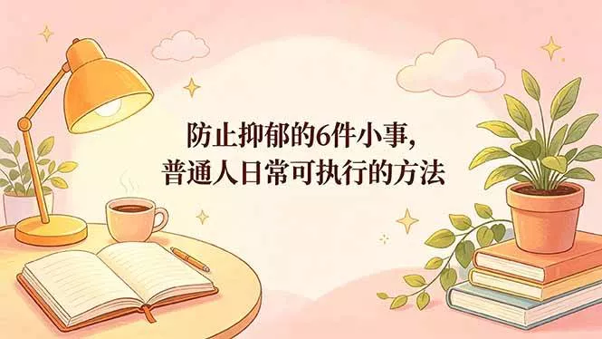 （18385期）付费文章：防止抑郁的6件小事，普通人日常可执行的方法 - 项目资源网