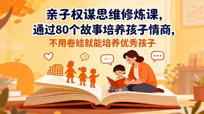亲子权谋思维修炼课，通过80个故事培养孩子情商,不用卷娃就能培养优秀孩子 - 项目资源网