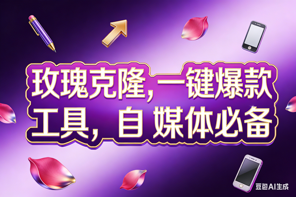 （17695期）玫瑰克隆工具，ai鲁大魔，自媒体必备神器，一键爆款，详细教程。 - 项目资源网