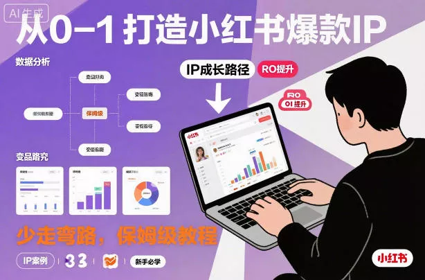从0-1如何打造一个小红书爆款IP，少走弯路，保姆级教程 - 项目资源网