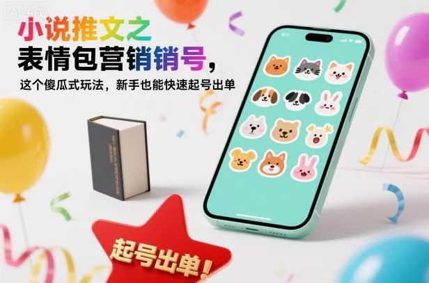 小说推文之表情包营销号，这个傻瓜式玩法，新手也能快速起号出单 - 项目资源网