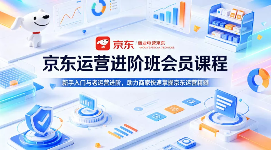 京东运营进阶班会员课程，新手入门与老运营进阶，助力商家快速掌握京东运营精髓 - 项目资源网
