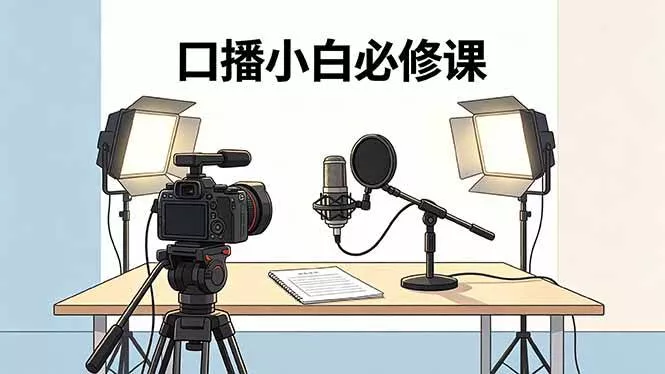 （18428期）口播小白必修课：录像收音灯光设备+脚本撰写，搭专业级录制场景 - 项目资源网