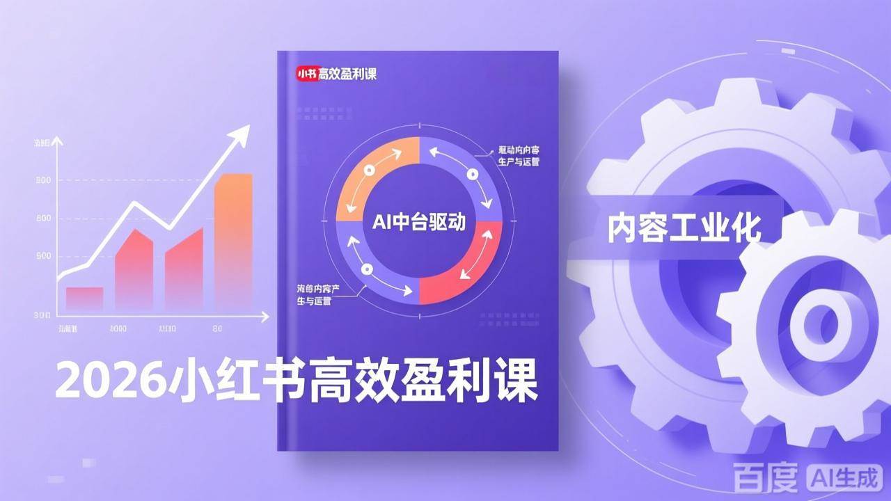 （17291期）2026小红书高效盈利课，流量双引擎+内容工业化+AI中台驱动，构建可复制的千万级营收模型 - 项目资源网
