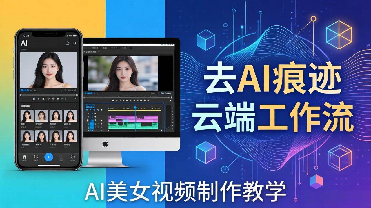 （17928期）AI美女视频制作教学：去AI痕迹，云端工作流出图，手机电脑均可，不需要配置 - 项目资源网